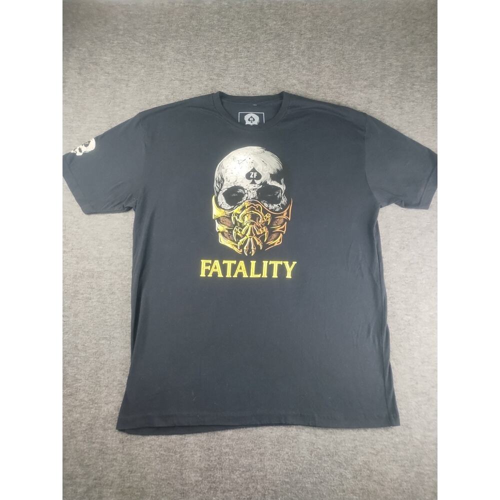 Zero Foxtrot Scorpion Fatality T-Shirt Mens Size XL Mortal Combat Skull Graphic - Picture 2 of 9